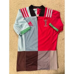 RUGBY UNION HARLEQUINS SHIRT JERSEY ADIDAS SIZE M ADULT